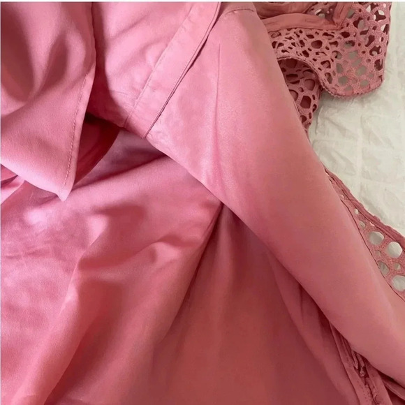 Self portrait asymmetric pink frill flutter ruffle mini dress - Picture 11 of 16